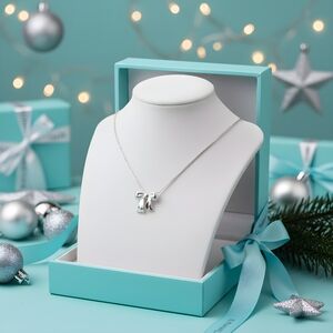 Tiffany & Co Vintage Ribbon Bow 16" Necklace - Authentic